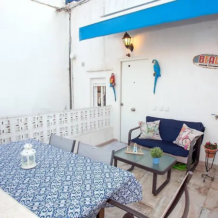 Cadizz - El Faro Del Manteca - Terraza Privada Barrio De La Vina - La Caleta Cadix